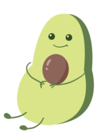 千库网_绿色可爱呆萌牛油果_元素编号10760789